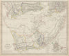 SOUTH AFRICA. Cape Town plan. District of George. Graham Town. SDUK 1844 map