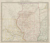 USA. Missouri Illinois Indiana. Indian tribes, villages & borders. SDUK 1844 map