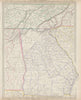 USA. Alabama Georgia Cherokee & Muscogee villages. TN SC NC FL. SDUK 1844 map