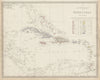 WEST INDIES. Antilles Caribbean Cuba Puerto Rico Jamaica Bahamas SDUK 1844 map