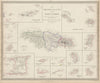 BRITISH WEST INDIES Jamaica Trindad Antilles Virgin Cayman Islands SDUK 1844 map