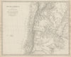SOUTH AMERICA.La Plata and Chilé.Chile Argentina Uruguay Bolivia SDUK 1844 map