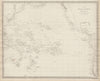 PACIFIC OCEAN Australasia Polynesia Oceania Sandwich Islands. SDUK 1844 map