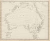 AUSTRALIA in 1839 shows dates colonies established. Population. SDUK 1844 map
