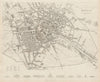 BERLIN antique town city map plan. Fortifications. Building profiles. SDUK 1844