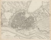 HAMBURG antique town city map plan. St Pauli. Hafencity. SDUK 1844 old