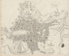 MARSEILLE antique town city map. Ancient Massilia. Marseilles. SDUK 1844