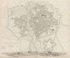PARMA antique town city map plan & panorama. Parme. Fortifications. SDUK 1844