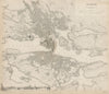 STOCKHOLM antique town city map plan. Inset panorama view. Sweden. SDUK 1844