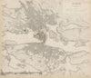 STOCKHOLM antique town city map plan. Inset panorama view. Sweden. SDUK 1844