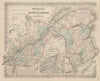Canada East or Lower Canada and New Brunswick. St Lawrence. COLTON 1863 map