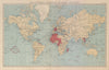 FRENCH EMPIRE Colonial Français. French West/Equatorial Africa &c 1931 old map