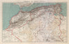 COLONIAL FRENCH NORTH AFRICA. Afrique du Nord. Politique. Political 1931 map