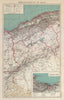 FRENCH ALGERIA. Departement d'Oran. Oran environs & city plan 1931 old map