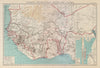 FRENCH WEST AFRICA. Afrique Occidentale Française. Saint-Louis, Senegal 1931 map