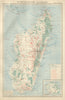 COLONIAL MADAGASCAR RESOURCES. Minerals Economique. Inset La Réunion 1931 map