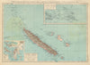 NEW CALEDONIA. Nouvelle Caledonie. Loyalty Islands/Îles Loyauté. Nouméa 1931 map