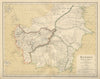 DUTCH EAST INDIES Indonesia BORNEO Kalimantan Sarawak DORNSEIFFEN 1902 old map