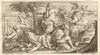 Blenheim - Turin. Nymphs 1736 old antique vintage print picture