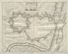 The Town & Citadel of Cazel. Casale Monferrato, Piedmont. DU BOSC 1736 old map