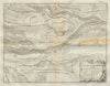 Plan of Ausburg & the adjacent country. Augsburg, Bavaria. DU BOSC 1736 map
