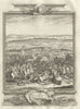 The Battle of Turin, September the 7, MDCCVI (1706) Italy 1736 old print