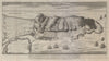 Plan of the town and fortifications of Gibraltar. DU BOSC 1736 old antique map