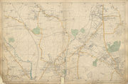 FINCHLEY/HENDON Mill Hill Colindale Fortis Green Colney Hatch BACON 1900 map