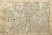 HAMPSTEAD ISLINGTON Highgate Camden Finsbury Park Primrose Hill BACON 1900 map