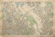 HACKNEY STRATFORD LEYTON/STONE STOKE NEWINGTON Dalston Clapton BACON 1900 map