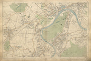 RICHMOND/HOUNSLOW Isleworth Kew Brentford Spring Grove Mortlake BACON 1900 map