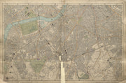 S LONDON Brixton Clapham Lambeth Battersea Chelsea Camberwell BACON 1900 map
