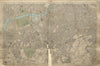 S LONDON Brixton Clapham Lambeth Battersea Chelsea Camberwell BACON 1900 map