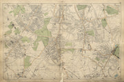STREATHAM Mitcham Tooting Balham Streatham Norwood Dulwich BACON 1900 old map