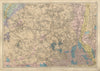NW LONDON GEOLOGICAL Westminster Brent Islington Ealing Camden BACON 1900 map