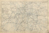 LONDON RAILWAYS showing companies & termini Tube Underground BACON 1900 map