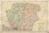HAMPSHIRE NORTH Parliamentary constituencies railways divisions BACON 1900 map