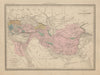 Empire d'Alexandre / of Alexander the Great. Middle East. MALTE-BRUN c1871 map