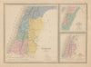 Palestine sous Les Romains / under The Romans. Israel. MALTE-BRUN c1871 map