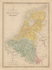 Belgique et de Hollande. Belgium & Netherlands. Benelux. MALTE-BRUN c1871 map