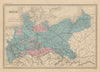 Prusse. Prussia. Germany Poland Czechia. MALTE-BRUN c1871 old antique map
