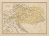 D'Autriche. Austria Hungary. Czechia Slovakia Croatia. MALTE-BRUN c1871 map