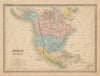 Amérique Septentrionale. North America. Russian Alaska. MALTE-BRUN c1871 map