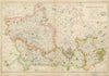 BERKSHIRE. Showing Parliamentary divisions, parks & boroughs. BACON 1934 map