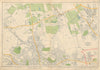 STANMORE Wealdstone Edgware Pinner North Harrow The Hyde Kenton. BACON 1934 map