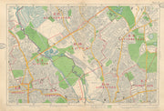 LEYTON/STONE Clapton Forest Gate Stratford Hackney Walthamstow. BACON 1934 map
