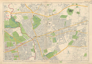 ILFORD Wanstead Flats Barking Goodmayes Newbury Park Becontree. BACON 1934 map