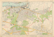 WOOLWICH Abbey Wood Blackheath Eltham Charlton East Wickham. BACON 1934 map