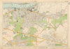 WOOLWICH Abbey Wood Blackheath Eltham Charlton East Wickham. BACON 1934 map