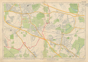 SIDCUP ELTHAM Chislehurst West Mottingham Bexley Foots Cray. BACON 1934 map